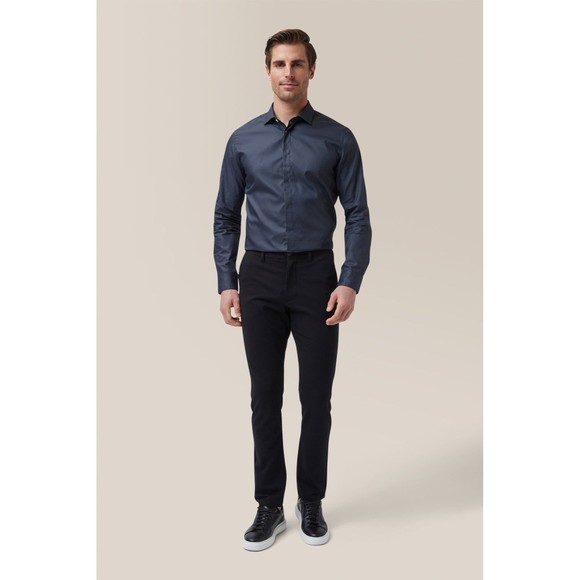 GoodMan Brand Blue Long Sleeve Oxford Shirt - Picture 3 of 4